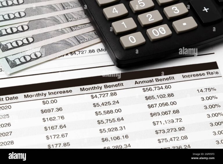 calcolatrice con bollette e documenti finanziari