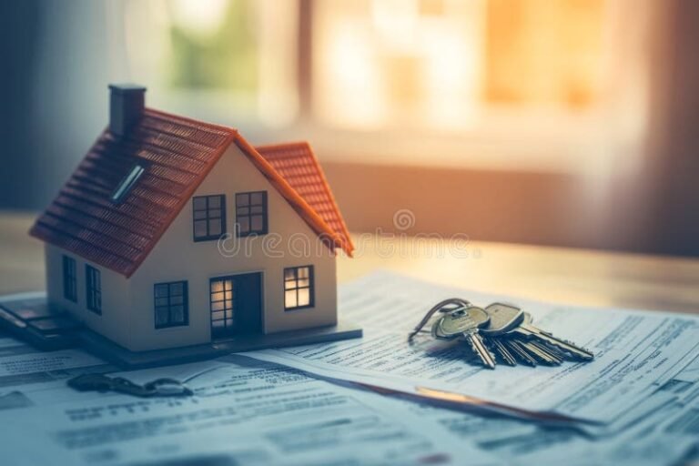 casa con chiavi e documenti immobiliari