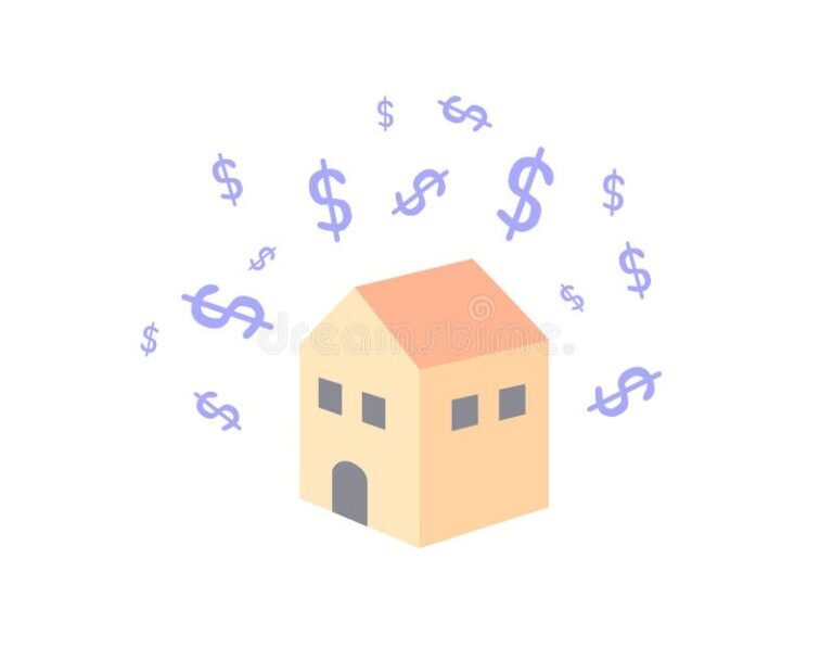 casa con simbolo del denaro sopra