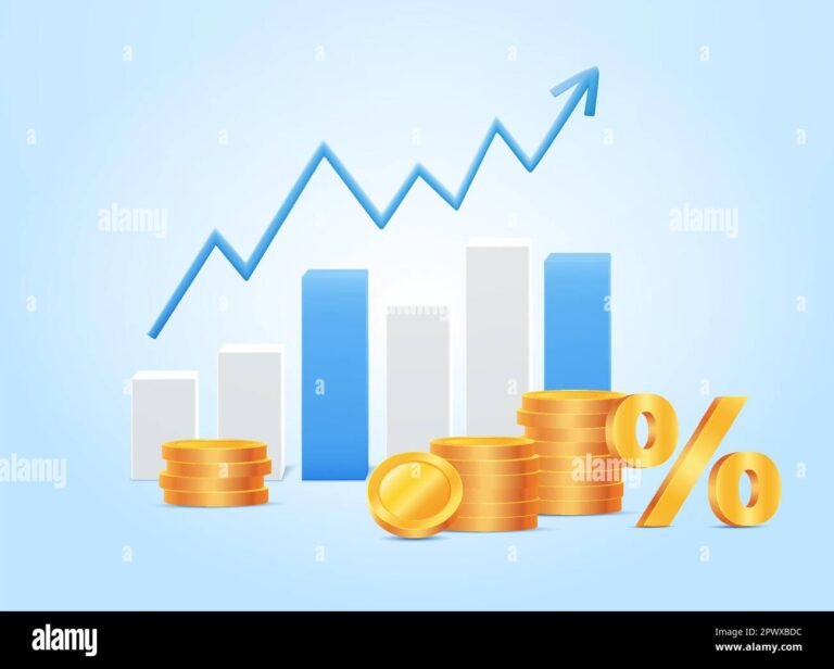 grafico di crescita degli investimenti finanziari