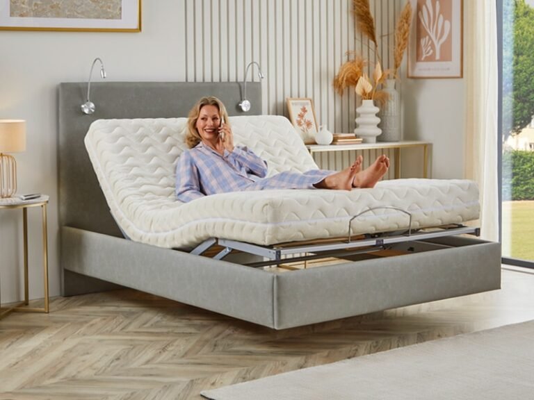 letto elettrico regolabile con comfort visibile