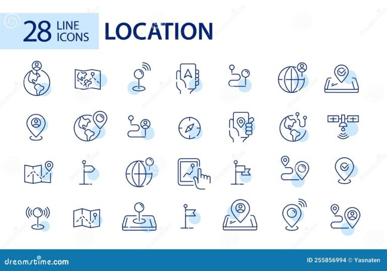 mappa con icone di condivisione posizione