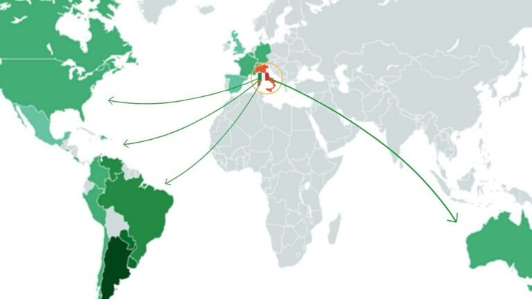 mappa dellitalia con simboli fiscali