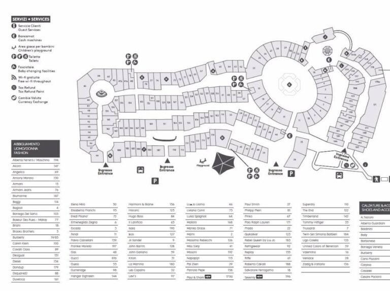 Qual è la mappa degli outlet a Noventa di Piave 2 mappa stilizzata degli outlet a noventa