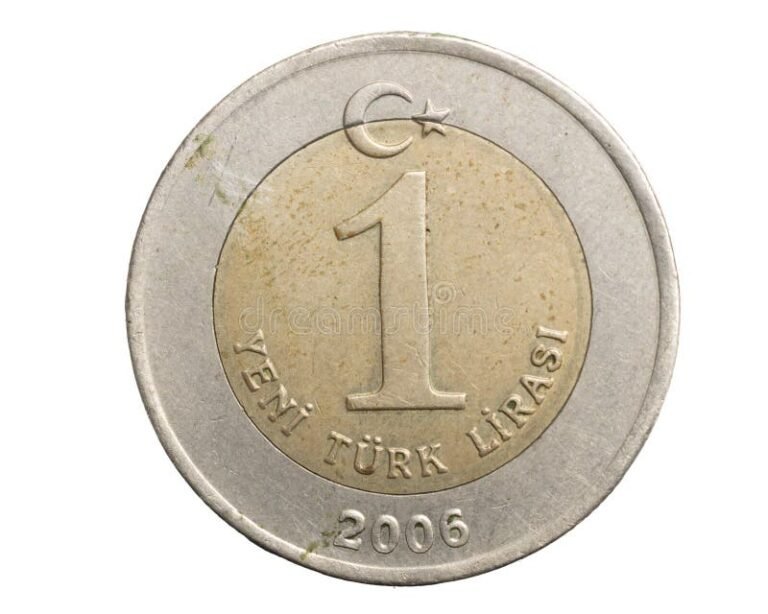 moneta da una lira su sfondo neutro