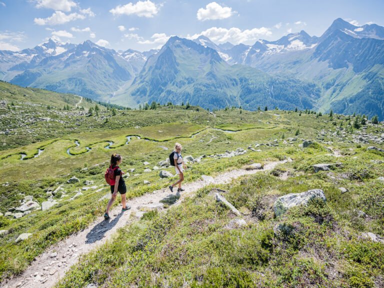 panorama montano di campo tures in estate