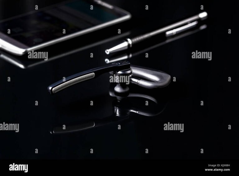 penna bluetooth elegante su sfondo minimalista