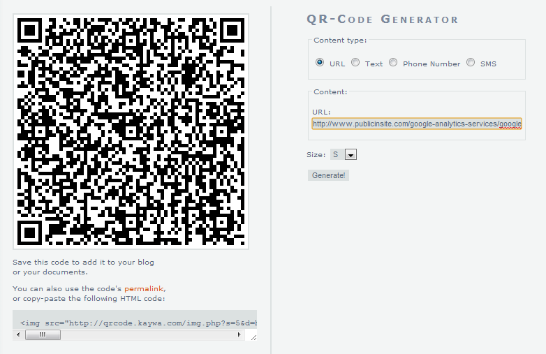 Come posso creare e utilizzare un QR code direttamente in Google