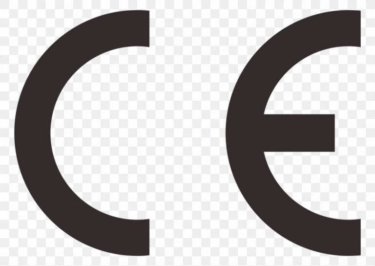 simboli del marchio ce su sfondo bianco