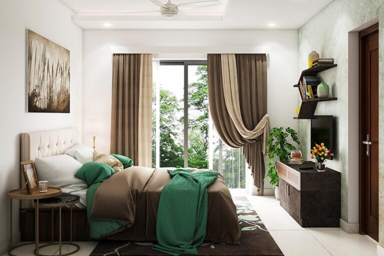 tendaggi eleganti in una camera da letto