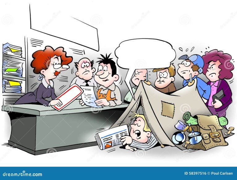 ufficio pubblico con persone in attesa