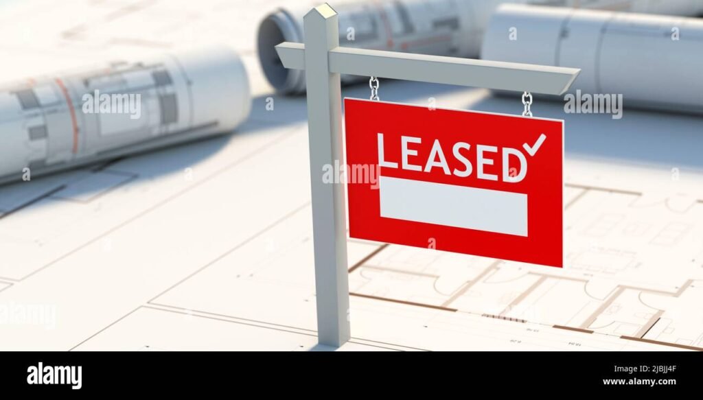 Cos'è il lease back e come funziona la vendita e affitto 1 un edificio commerciale con cartelli affittato