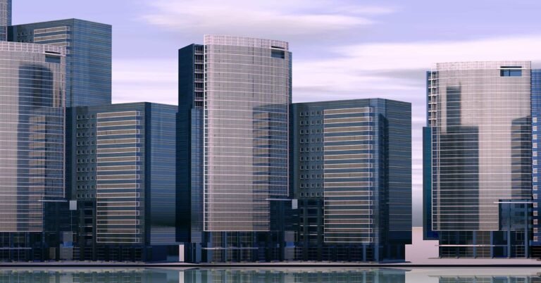 Qual è il valore degli immobili secondo l'Agenzia del Territorio 3 un edificio urbano con skyline moderno