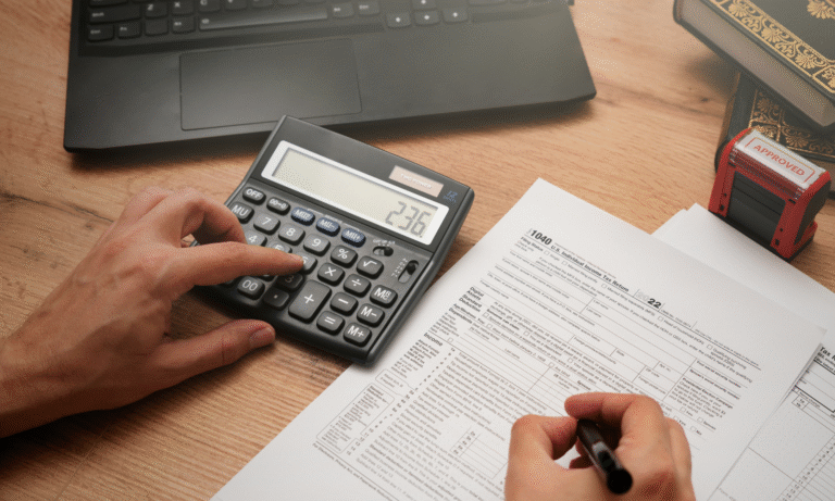 Come Fatturare in Italia con una Partita IVA Estera Ecco tutto! 57 un imprenditore al lavoro con documenti fiscali