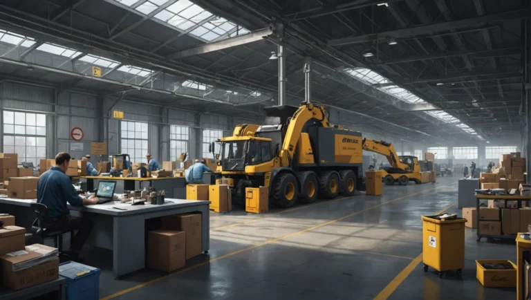 un pacco in partenza dal centro di smistamento