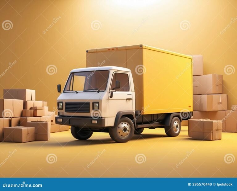 un pacco postale su uno sfondo neutro