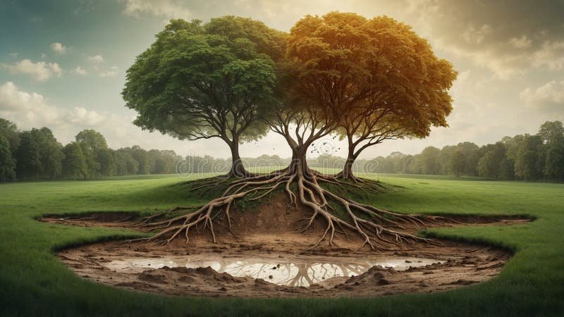 Cosa Sono i Criteri Ambientali Minimi (CAM) e Come Funzionano 1 un paesaggio naturale con simboli ecologici