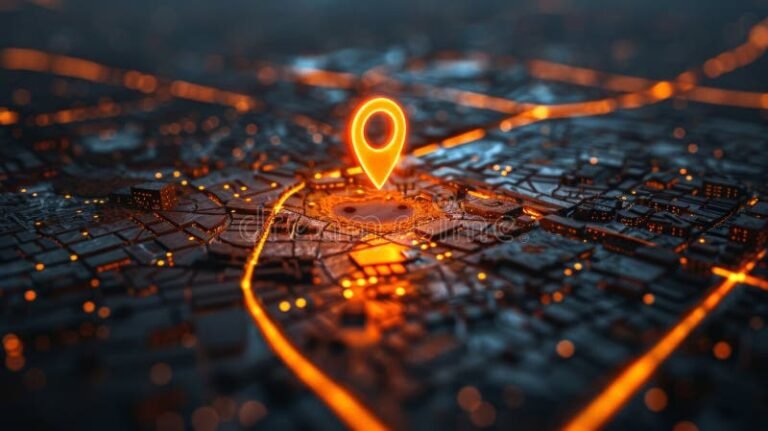 un pin su uno sfondo tecnologico