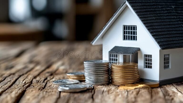 Quali sono gli interessi passivi del mutuo e come influiscono sul totale 41 una casa con una pila di monete