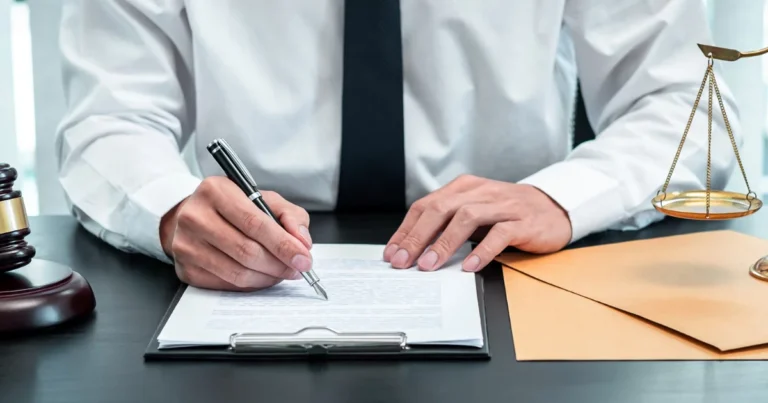 una chiave di casa su un documento legale