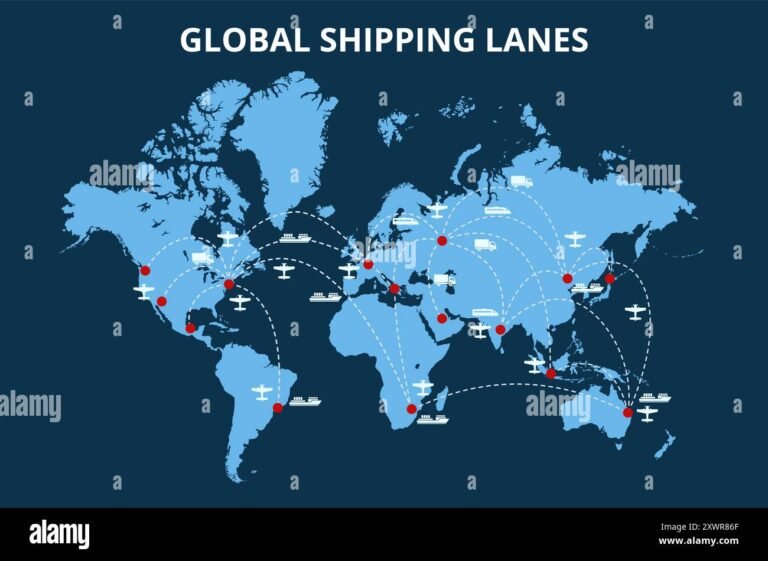 Come posso utilizzare il Database Market Access per i dazi doganali 46 una mappa del mondo con merci in transito