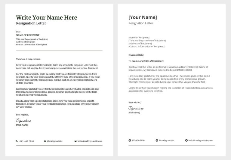 una persona che firma una lettera di dimissioni