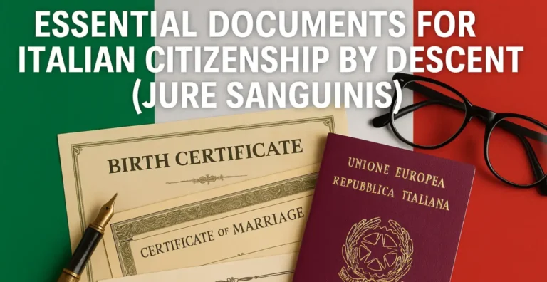 una persona che riceve documenti in italia
