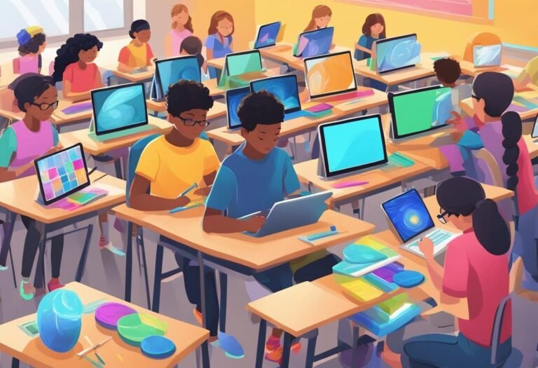 Cos'è l'Accademia Arti e Nuove Tecnologie e quali corsi offre 46 unaula con studenti che creano arte digitale