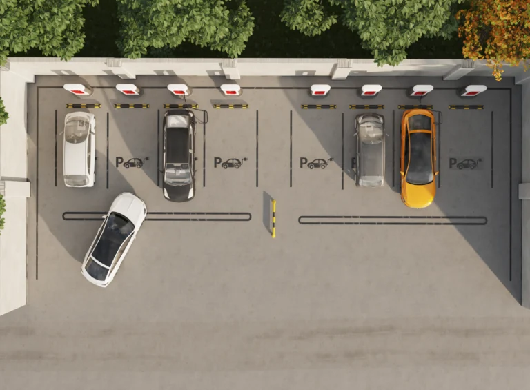 unauto ncc in un paesaggio urbano